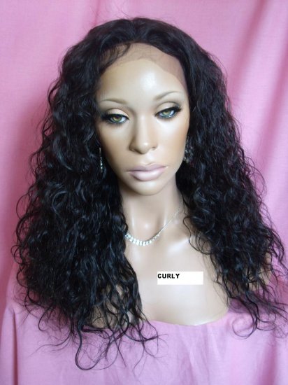 16" Curly Full Lace Wig Indian Remy