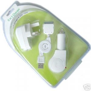 UK TYPE APPLE IPOD NANO/SHUFFLE CAR CHARGER USB CABLE