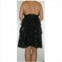 Marchesa NWOT layered ruffle mylar thread dress