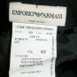 Emporio Armani double zip ruched top black skirt, 42