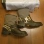 Giuseppe Zanotti $1295 barely worn moto boots brass studs