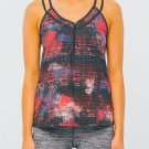 Lija Women's Floating Double Strap Tank Top, Med Lija Women's Floating Double Strap Tank Top, Med