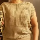 NWT Agnona cashmere and silk ribbed top