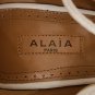 $2,350 New with tags Alaia suede laser cut lace up heels