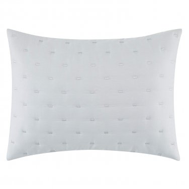 NEW Vera Wang Luster Standard Sham Pastel Grey