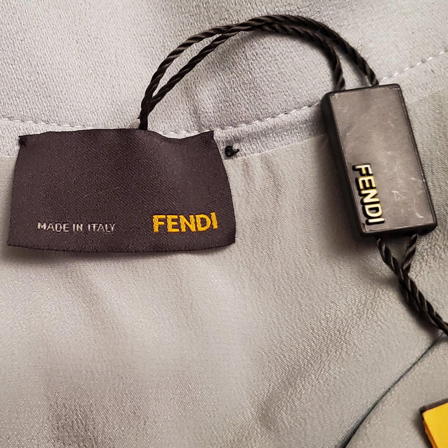 $1,170 Fendi new tags exquisite silk color block