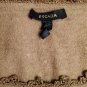 Escada crochet trim pure cashmere sweater