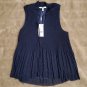 NWT $350 Derek Lam 10 Crosby pleated blouse w sequins