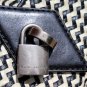 Marc Jacobs Collection Italian woven crossbody with engraved lock