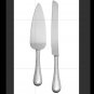 NEW box Vera Wang Wedgwood Grosgrain Silver Plate Cake Knife and Server Set