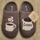 NEW Haflinger "coffee" boiled wool slippers