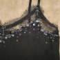 Escada sequin and lace layered wool camisole tank