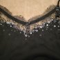 Escada sequin and lace layered wool camisole tank