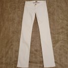 NEW Goldsign 'The Misfit' straight leg low rise white jeans