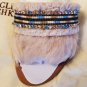NEW box Badgley Mischka Fortune Fringe Embellished Slide Sandal and dustbag