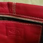 NEW Tod's rich red leather clutch / wristlet / makeup bag