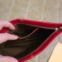 NEW Tod's rich red leather clutch / wristlet / makeup bag