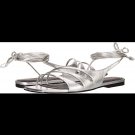NEW Sigerson Morrison Flat wraparound metallic silver Sandals