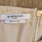 Givenchy all silk ruffle blouse with lace up detail and golden back zip