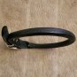 NEW Hamilton 3/4" x 20" Black Rolled Leather Dog Collar