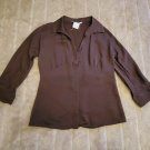 Loro Piana all silk classic button down blouse Loro Piana all silk classic button down blouse
