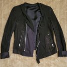 Rick Owens suede silk wool biker jacket with tags
