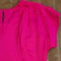 Worn once Doo. Ri Barbie pink all silk blouse with layers of raw silk