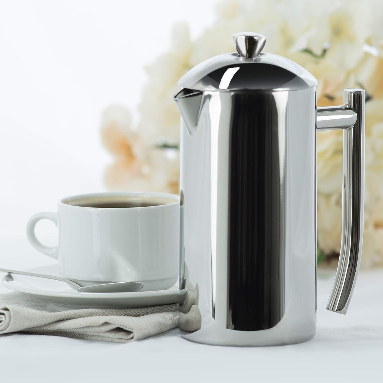 NEW Frieling DoubleWalled StainlessSteel French Press Coffee Maker, polished