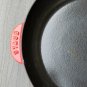 Used once Staub classic cast iron fry pan in cherry red