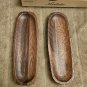 NEW box Noritake Kona Wood 12-Inch Rectangular Platter, Set of 2, Natural