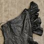 Sandro Effie metallic ruffle dress