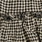 Zimmermann Paradiso gingham tassel one shoulder dress in black check