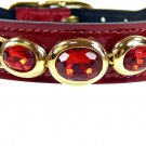 NEW tags Hartman & Rose Regency Dog Collar, 20 to 22-Inch, Red Patent