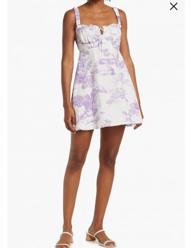Nicholas never worn Simie Peasant toile Mini Dress