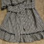Zimmermann Paradiso gingham tassel one shoulder dress in black check