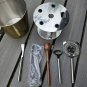 NEW box Waterford Vim and Vigor Bar Tool Set, Gold