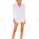 Iro Oak dress with ruffles and structured shoulder in lavender