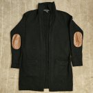 Ralph Lauren Black Label All Cashmere Sweater With Leather Elbow Patches Ralph Lauren Black Label All Cashmere Sweater With Leather Elbow Patches