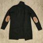 Ralph Lauren Black Label All Cashmere Sweater With Leather Elbow Patches
