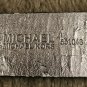 Michael Michael Kors Genuine Leather Snakeskin Print Belt With Silver Hardware