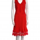Jonathan Simkhai Red Lace Accent Dress