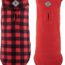 THE WORTHY DOG Fargo Reversible Fleece Dog Jacket – Double-Layer Wind-Resistant