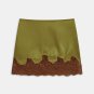 NEW Tags Commense Lace Panel Satin Mini Skirt