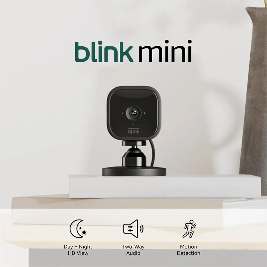 NEW BoxBlink Mini - Compact indoor plug-in smart security camera, 1080p HD video