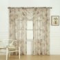 NEW Package Laura Ashley Stowe Sheer Curtain with Rod Pocket, Panel Measures 72"