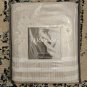NEW Package Vera Wang Shower Curtain, Cotton with Hook Holes Top (Seersucker)