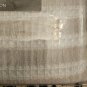 NEW Package Vera Wang Shower Curtain, Cotton with Hook Holes Top (Seersucker)