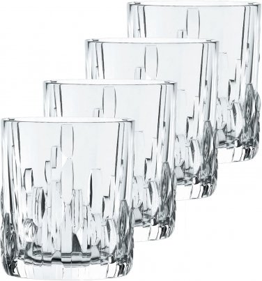 NEW Box Nachtmann Riedel Shu Fa series Whiskey Tumbler Set of 4, Clear Crystal