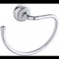 NEW Box KOHLER K-11277-CP Forté Bathroom Towel Ring, Polished Chrome