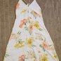 H&M Super Breezy Light Strappy Dress In White Floral